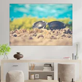 Лято е! Всички на плажа - картина пано за стена - Thumbnail 1