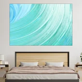 Син фон текстура - картина пано за стена - Thumbnail 1