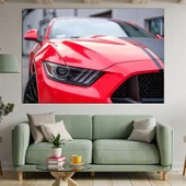 Червенa кола - MUSTANG GT - картина пано за стена - Thumbnail 1