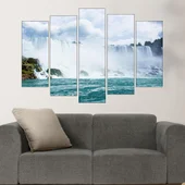 Ниагарският водопад в близък план - картина пано за стена - Thumbnail 3