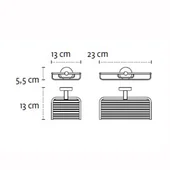 Двойна сапунерка за баня тип мрежа Uno KAPITAN - Thumbnail 2