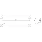 Поставка за хавлия Sailor New ICA 8322 INTER CERAMIC - Thumbnail 3