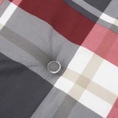 Възглавници за стол 2 бр червено каре 40x40x3 см Оксфорд плат - VL314032 - Thumbnail 7