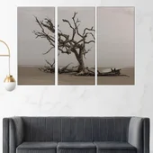 Сухо дърво на плажа - картина пано за стена - Thumbnail 2