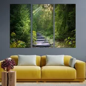 Живописна горска пътека - картина пано за стена - Thumbnail 2