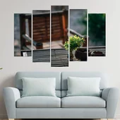 Декорация на бамбукова маса - картина пано за стена - Thumbnail 3