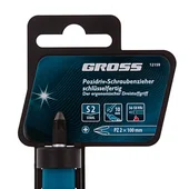 Отвертка с трикомпонентна дръжка PZ2 х 100 мм GROSS - Thumbnail 4