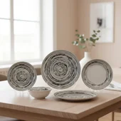 Порцеланов сервиз за хранене 24 части Exo TOPRAKSAN - Thumbnail 1