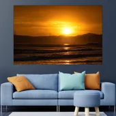 Красив изгрев над езеро - картина пано за стена - Thumbnail 1