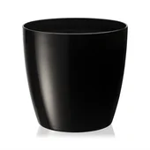 Саксия с дренаж 14x12.5x9 см 1.9 л черна SERINOVA - Thumbnail 1