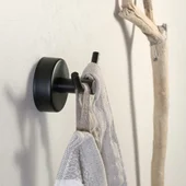 Двойна закачалка за баня Moderno Черен мат KAPITAN - Thumbnail 2