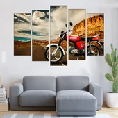 Мотор Simson на пътя - картина пано за стена - Thumbnail 3