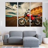 Мотор Simson на пътя - картина пано за стена - Thumbnail 2