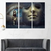 Маска и момиче - картина пано за стена - Thumbnail 2