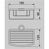 Етажерка за баня за тръба/статив Ноа ICA 339 INTER CERAMIC - Thumbnail 5