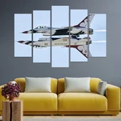 Военни самолети на авиошоу - картина пано за стена - Thumbnail 3