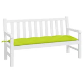 Възглавница за пейка яркозелена 150x50x7 см оксфорд плат - VL314967 - Thumbnail 3