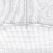 Оранжерия със стоманена рамка бяла 18 м² 6x3x2 м - Thumbnail 8