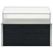 Мини парник с повдигащ покрив, 100x100x77 см, поцинкована стомана - Thumbnail 2