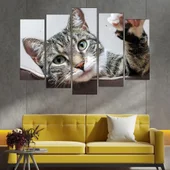 Игрива малка котка - картина пано за стена - Thumbnail 3