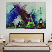 Илюстрация на Айфеловата кула - картина пано за стена - Thumbnail 1