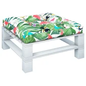 Палетна възглавница, многоцветна, 80x80x12 см, текстил - Thumbnail 3