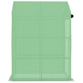 Парник с рафтове, 143x143x195 см,полиетилен и стомана, - Thumbnail 6