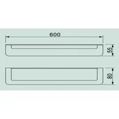 Поставка за хавлия Eлинор 60 см ICA 5524 INTER CERAMIC - Thumbnail 2