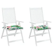 Възглавници за столове, 2 бр, многоцветни, 50x50x4 см, плат - VL361083 - Thumbnail 4