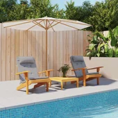 Възглавници за столове Адирондак, 2 бр, сиви, Оксфорд плат - VL361831 - Thumbnail 1