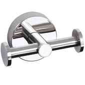 Двойна кръгла закачалка за баня Uno KAPITAN - Thumbnail 1