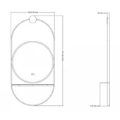 Огледало за баня с LED осветление 60x120 см Savona INTER CERAMIC - Thumbnail 3