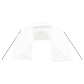 Оранжерия със стоманена рамка бяла 42 м² 14x3x2 м - Thumbnail 3