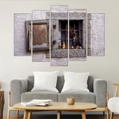 Декорация на малък прозорец - картина пано за стена - Thumbnail 3