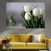 Букет бели лалета - картина пано за стена - Thumbnail 1