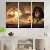 Часовник и време - абстракция - картина пано за стена - Thumbnail 2