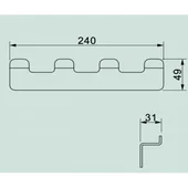 Четворна закачалка за баня Елинор INTER CERAMIC - Thumbnail 2