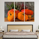 Декорация от тикви - картина пано за стена - Thumbnail 2