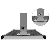 Градински душ с черно корито - стомана 210 см - Thumbnail 10