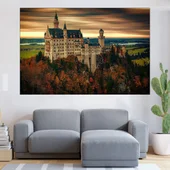 Баварски замък "Неушванщайн" - картина пано за стена - Thumbnail 1