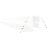 Оранжерия със стоманена рамка бяла 48 м² 16x3x2 м - Thumbnail 1