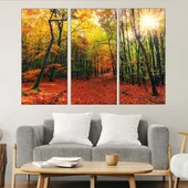 Есенна горска пътека - картина пано за стена - Thumbnail 2