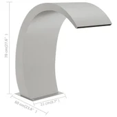 Фонтан за басейн, 22x60x70 см, неръждаема стомана - Thumbnail 8