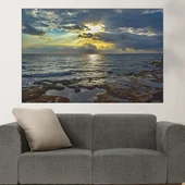 Залез над морето на айя напа - картина пано за стена - Thumbnail 1