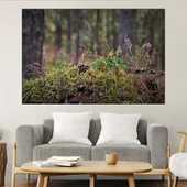 Декорация от горски треви и шишарка - картина пано за стена - Thumbnail 1