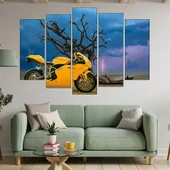 Колаж с мотоциклет Дукати - картина пано за стена - Thumbnail 3