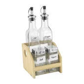 Оливерник на стойка 250/130 мл Natural Wood HORECANO - Thumbnail 1