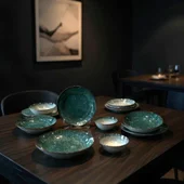 Порцеланов сервиз за хранене 24 части Горски мъх TOPRAKSAN - Thumbnail 7