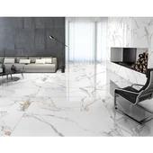 Гранитогрес 60x120 см Calacatta Cinnamon - Thumbnail 3