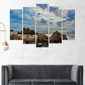 Скалисти брегове на айя напа - картина пано за стена - Thumbnail 3